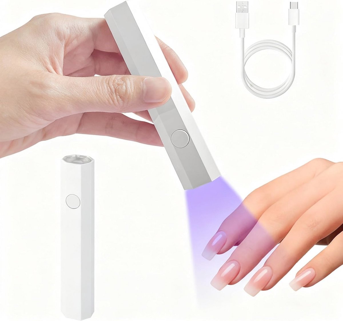 Mini UV Lamp voor Nagels - Draagbare Nageldroger met 20/60s Timer