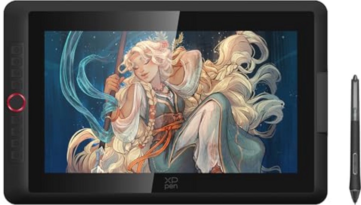 Grafische tablet met 15,4 inch scherm, 16K drukniveaus en sneltoetsen