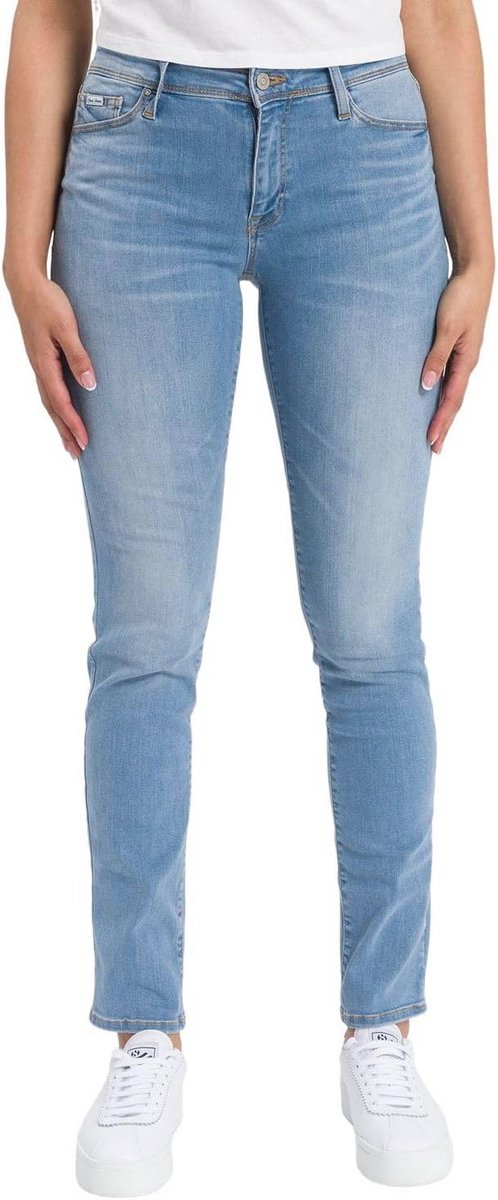Dames Slim Fit Jeans met Hoge Taille - Comfortabele en Trendy Jeans