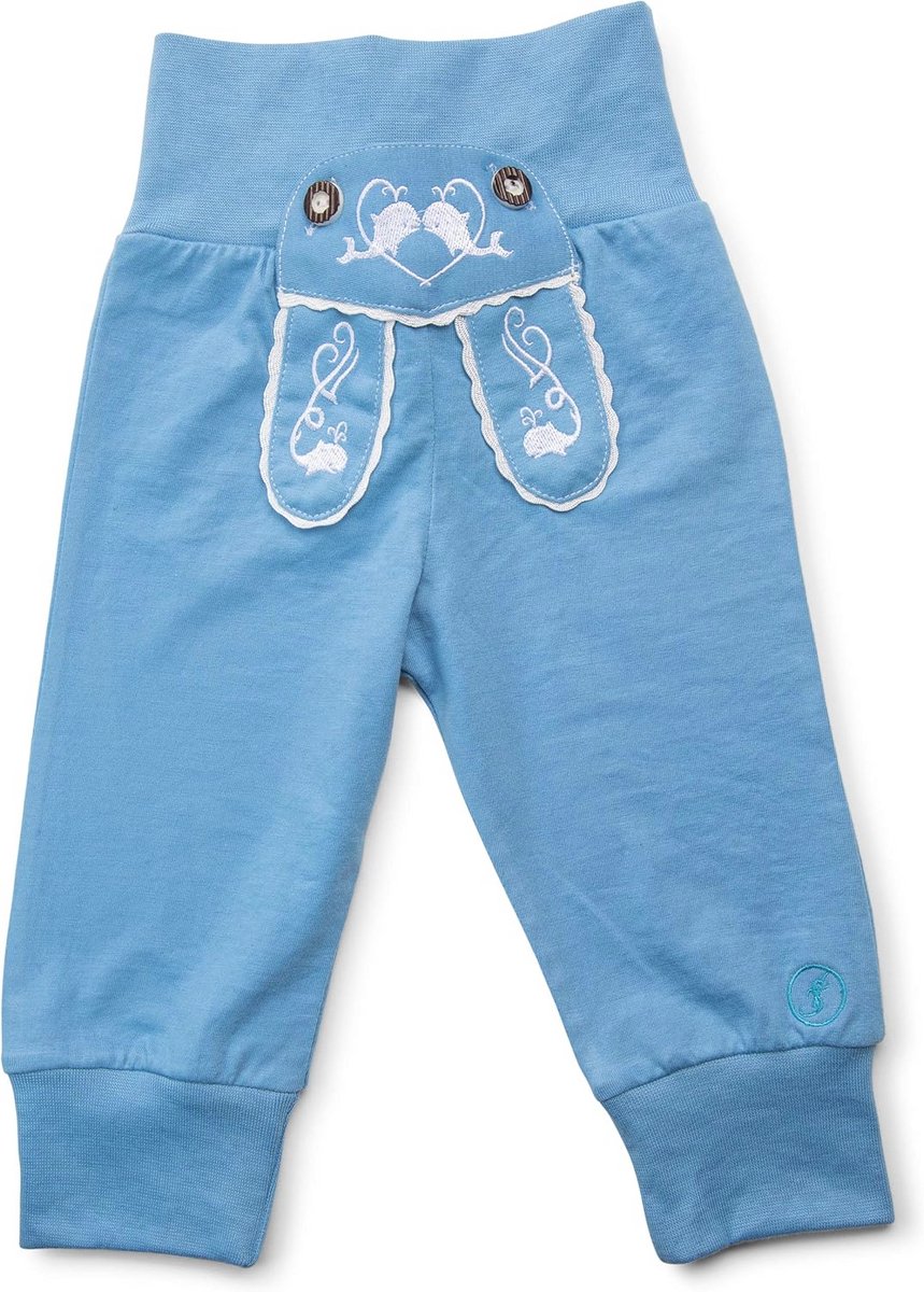 Katoenen Kinderbroek in Lederhose Design - Perfecte Pasvorm met Elastische Tailleband