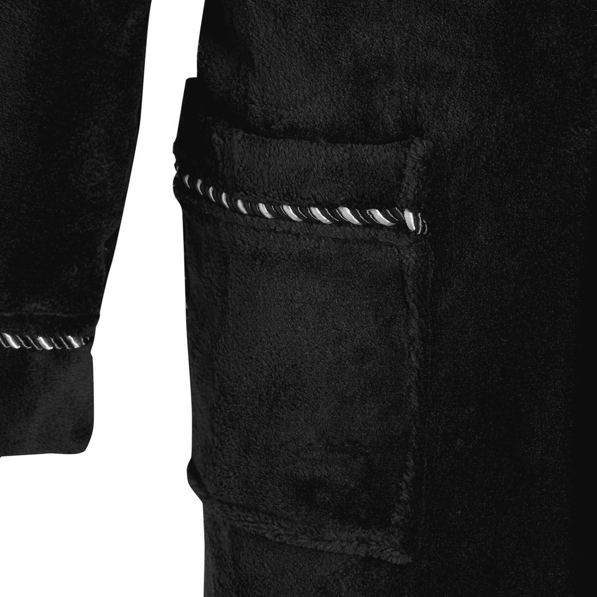 Luxe volledige lengte velours fleece badjas voor heren