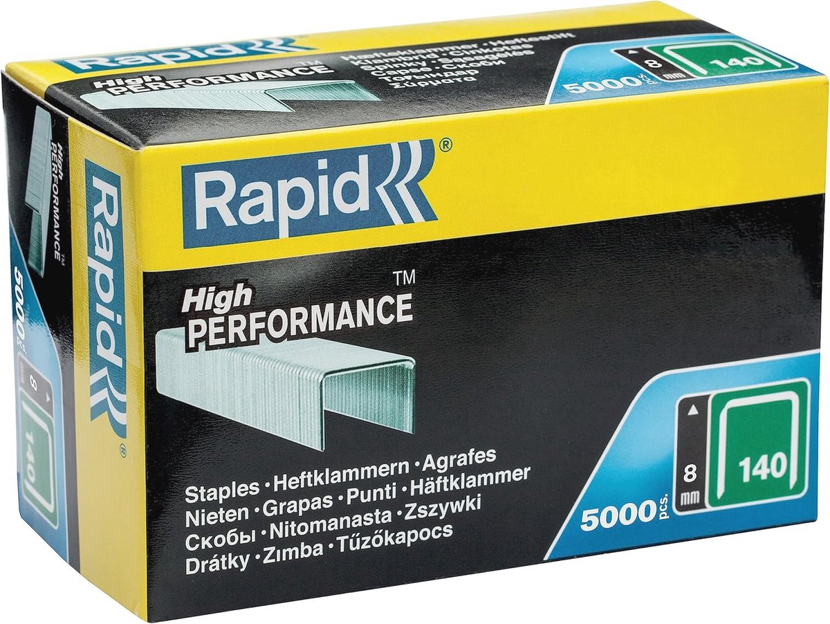Staples 8mm voor Tacker Type 140 - 5000 Stuks - Platdraad Krammen voor Hout en Folie