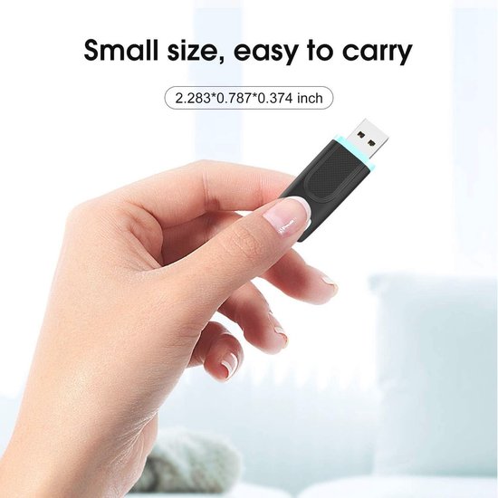 Set van 2 USB Flash Drives 128GB 3.0 - Hoge Snelheid, Draagbare Opslag voor PC, Laptop en Smart TV — afbeelding 4