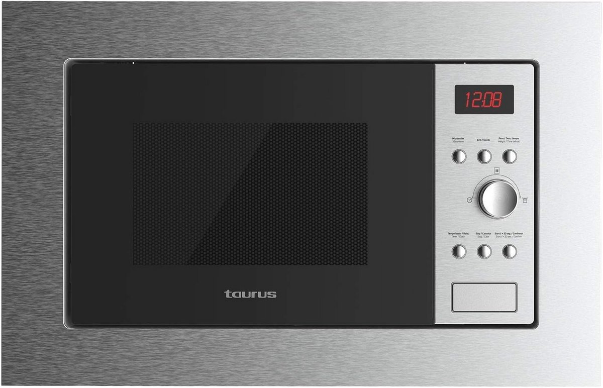 Digitale Inbouwmagnetron 20L met Grill en Automatische Menu's