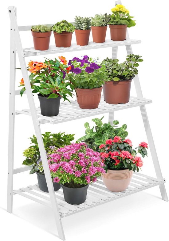 Outsunny Bloemenrek, 4 Niveaus, Metalen Frame, Voor Binnen En Buiten Metalen Frame 34l X 34b X 70h Cm Zwart Wit~1lpp2hq404o01 Outsunny Bloemenrek, 4 Niveaus, Metalen Frame, Voor Binnen En Buiten Metalen Frame 34l X 34b X 70h Cm Zwart Wit~1lpp2hq404o01