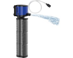 4-in-1 Dompelpomp en Aquariumfilter voor 100-300 Liter - Stil Binnenfilter voor Zoet en Zeewater met Droogloopbeveiliging