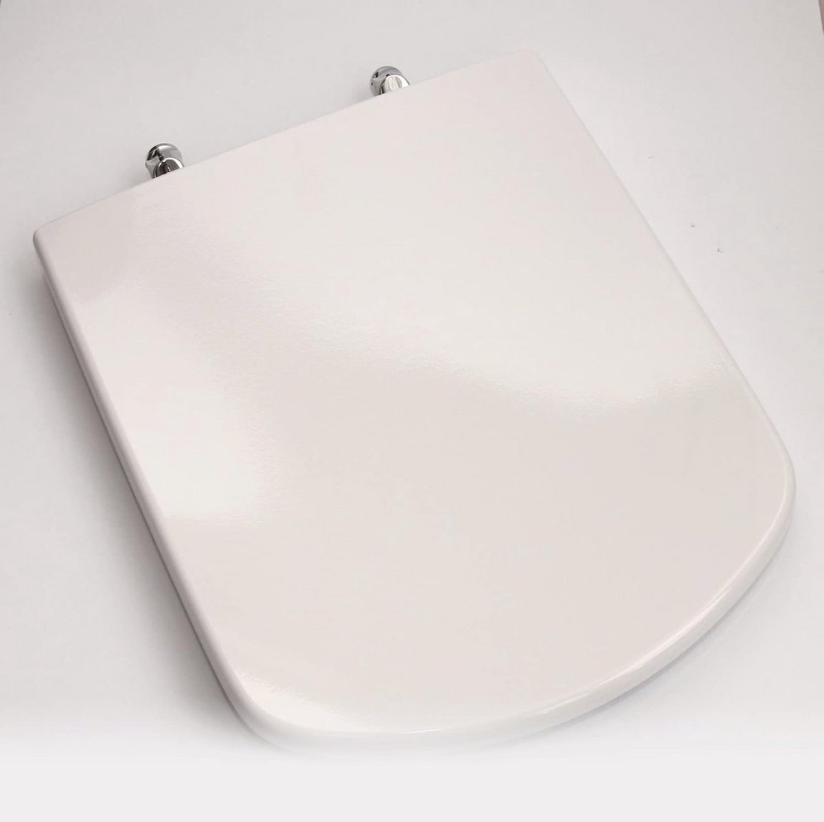 Vervangende wc-toiletbril met standaard scharnieren, wit, 42,5 x 36 x 2,51 cm