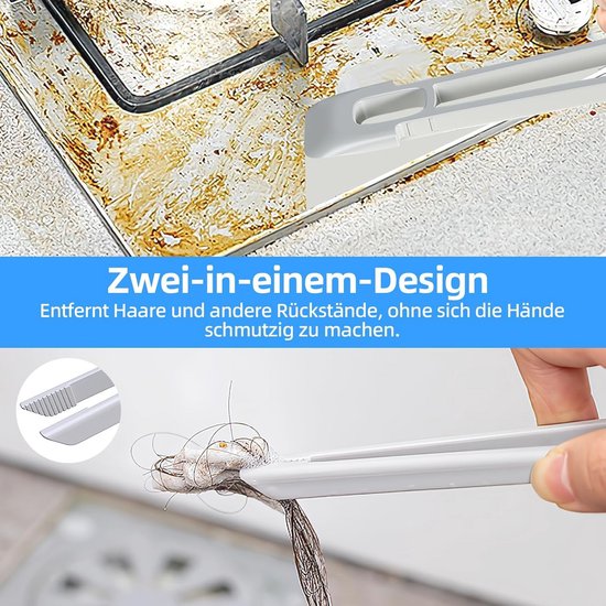 Voegenborstel 360° - Set van 3 voor Badkamer en Keuken - Efficiënte Voegreiniging voor Wand- en Vloertegels van Gohler — afbeelding 2