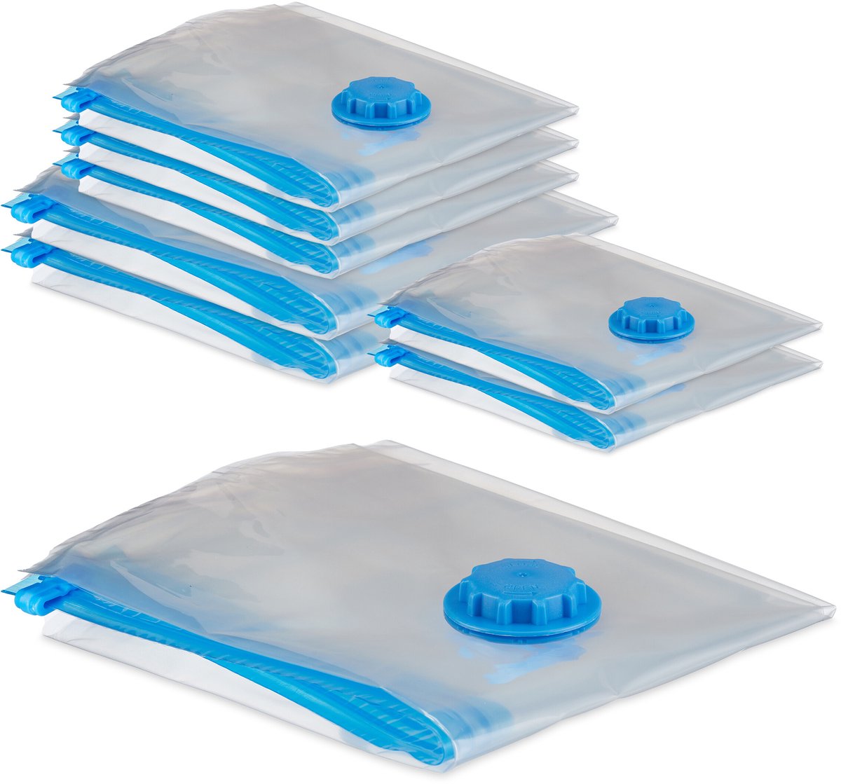Vacuümzakken-set-24 stuks-transparant-blauw