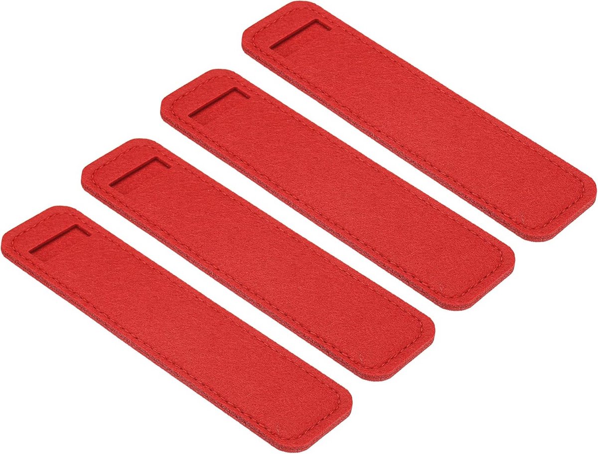 Vilt Pen Case Mini Pocket Protector Rood