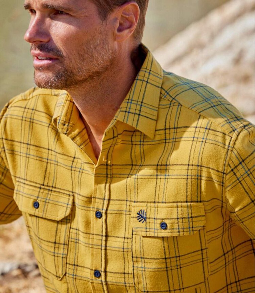 ATLAS FOR MEN - Flanellen geruit overhemd - Heren - Verkrijgbaar in grote maten - XL