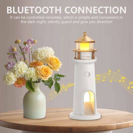 Bluetooth nachtlamp met muziek en afstandsbediening - Maanlichtprojector voor kinderen — afbeelding 2
