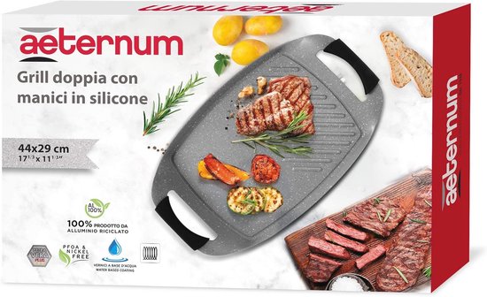 Dubbel Branderpistool voor Gelijktijdig Gladmaken en Grillen Geschikt voor Inductie 44 x 29 cm — afbeelding 2