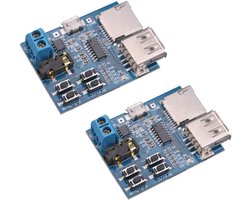 MP3 Decoder Player Module met Audio Amplifier - 2 Stuks