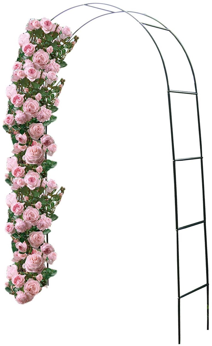 Unyqoos® Stijlvolle metalen rozenboog als klimhulp en decoratieve tuinpoort