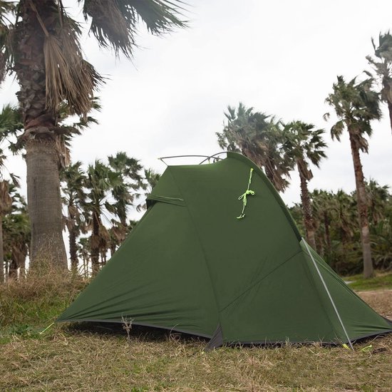Naturehike Tagar Ultralight Backpack Tent One Layer Cycling Tent for 1.2 Persons (1P-Light Green) — afbeelding 4