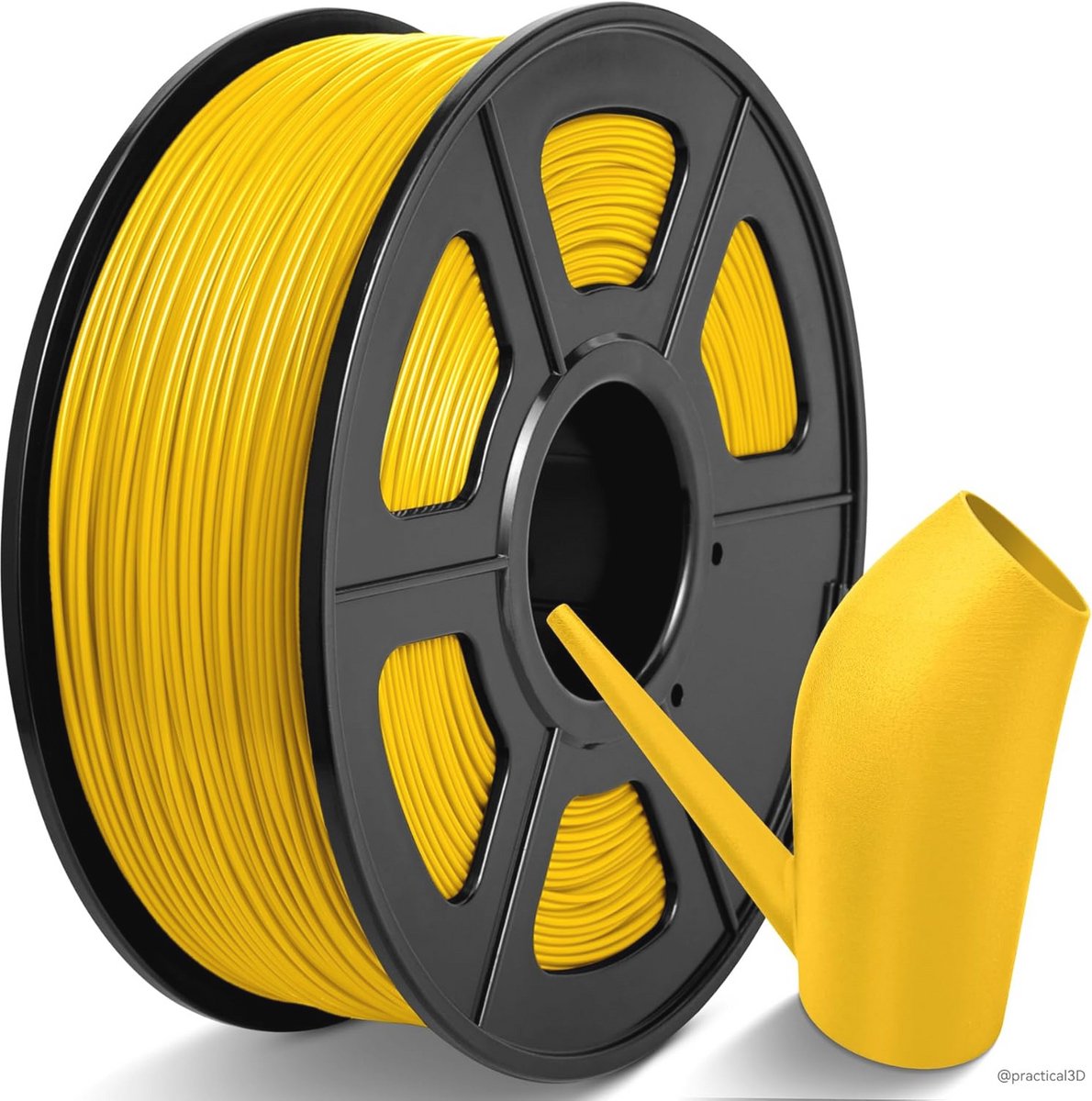 Hoge kwaliteit 1,75 mm ABS filament - Geel, 1 kg voor 3D-printers