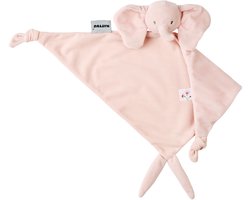 Nattou FanFan Baby Knuffeldoekje - 65 x 40 cm - Doudou Olifant - Baby Cadeau - Roze