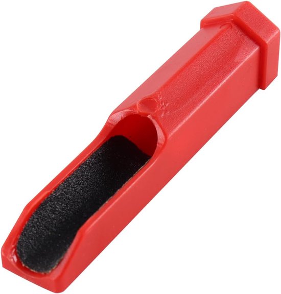 Biljartkeu tips - Vervangende biljartvormer - Polijstmachine - Rode poolkeu reparateur - Zandhuidkop - Geschikt voor biljartkeu reparatie - Rood - 2 stuks. van Merkloos — afbeelding 4
