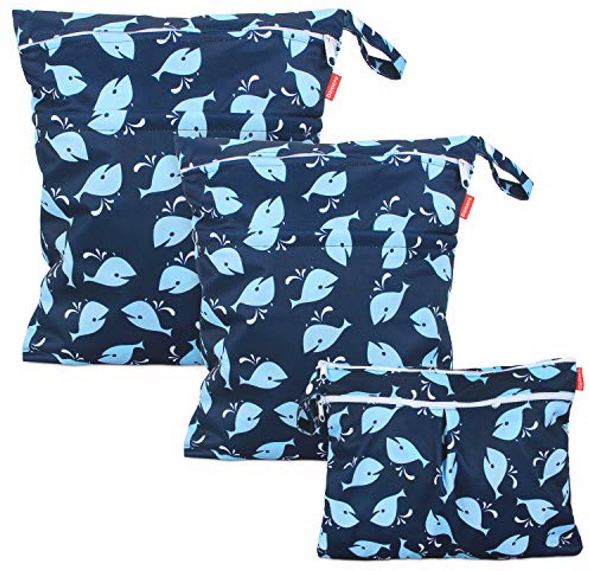 3 Stuks Herbruikbare Baby Witte en Droge Doek Luiertas
