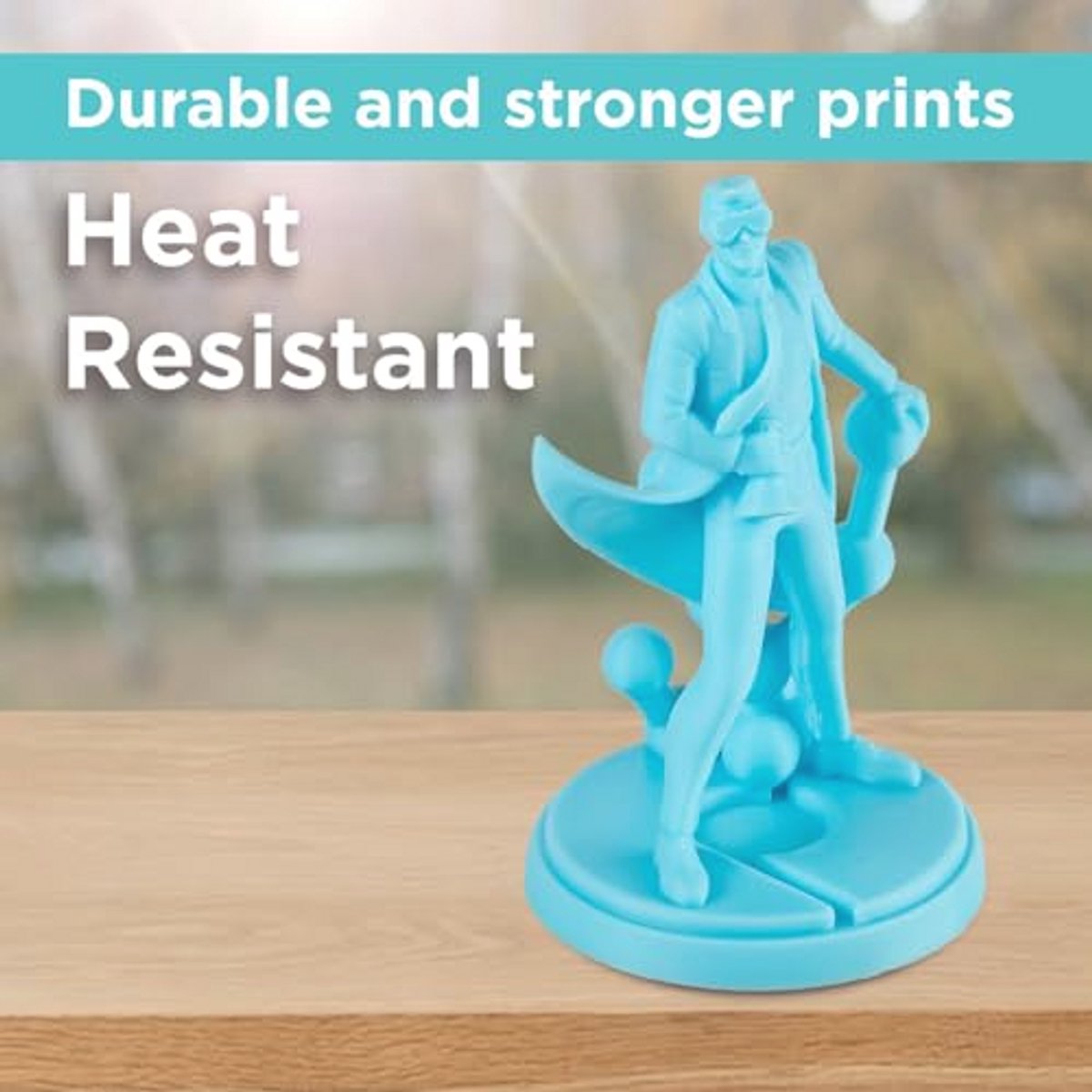Lichtblauw 3D Filament 1.75mm - Hittebestendig ABS voor Precisie Prints