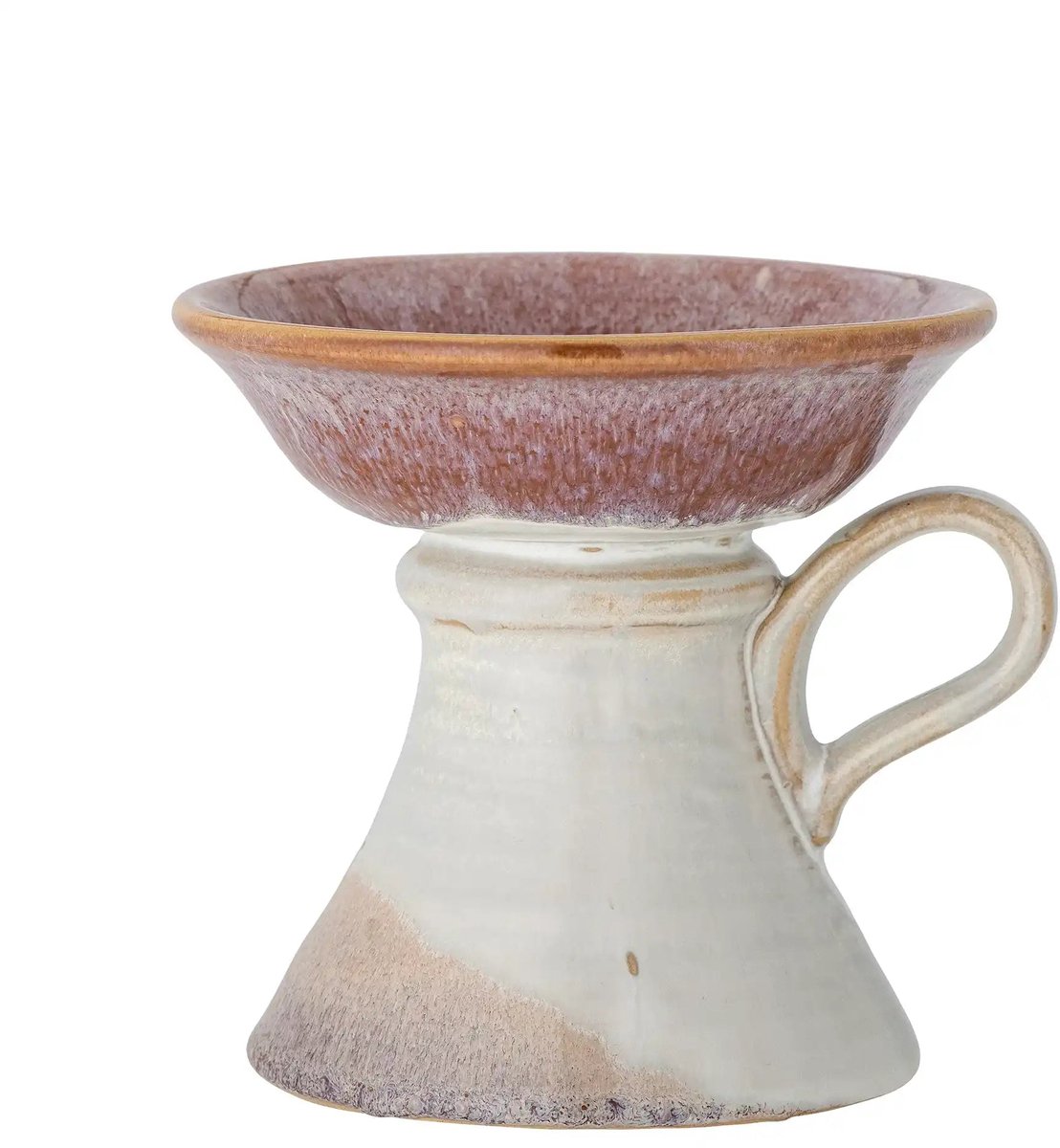 Kandelaar aardewerk rose Soreyah 14cm