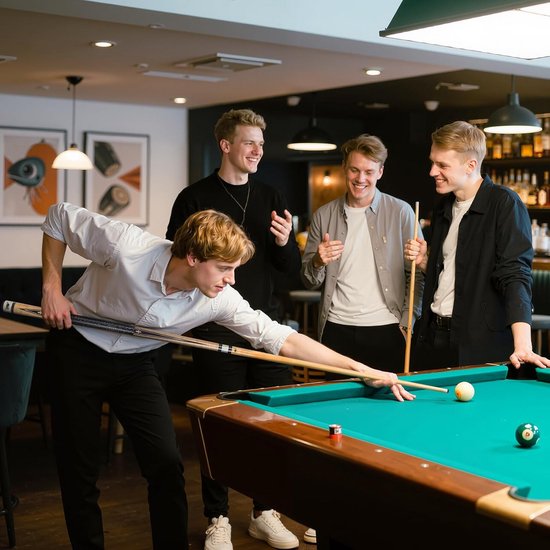 Pool Cue Stick Bruin - Klassieke Poolkeu voor Optimaal Speelgemak van Merkloos — afbeelding 5