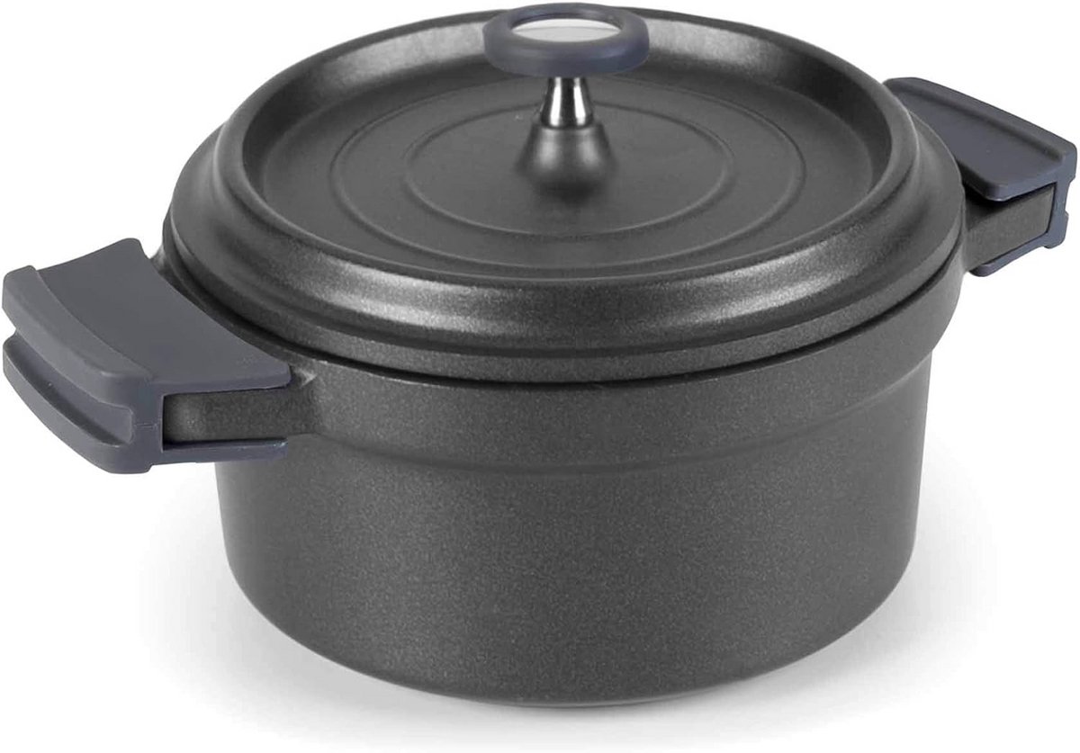 Gegoten aluminium steelpan - zwart - diameter 28 cm