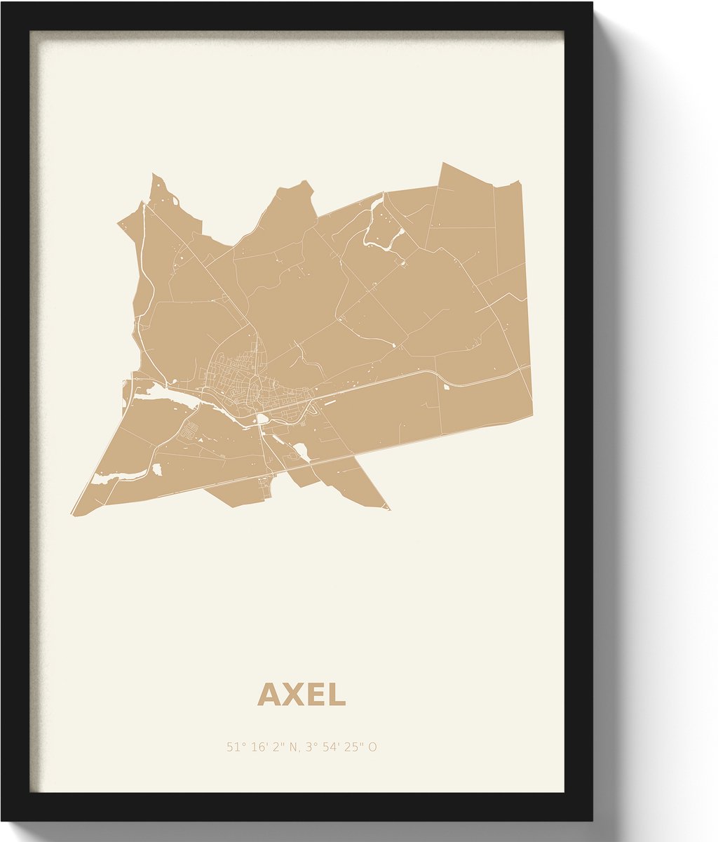 Poster Axel A3 - 30 x 42 cm - Beige (Exclusief Lijst)
