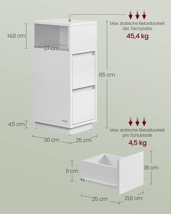 Set Van 2 Hangende Nachtkastjes Met 1 Lade, Beige En Goudkleurig Vukia Van Pascal Morabito