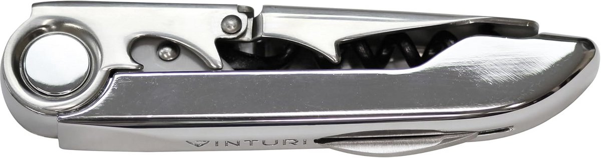 Vinturi Ober Kurkentrekker Zilver - Handige Wijnonkorker
