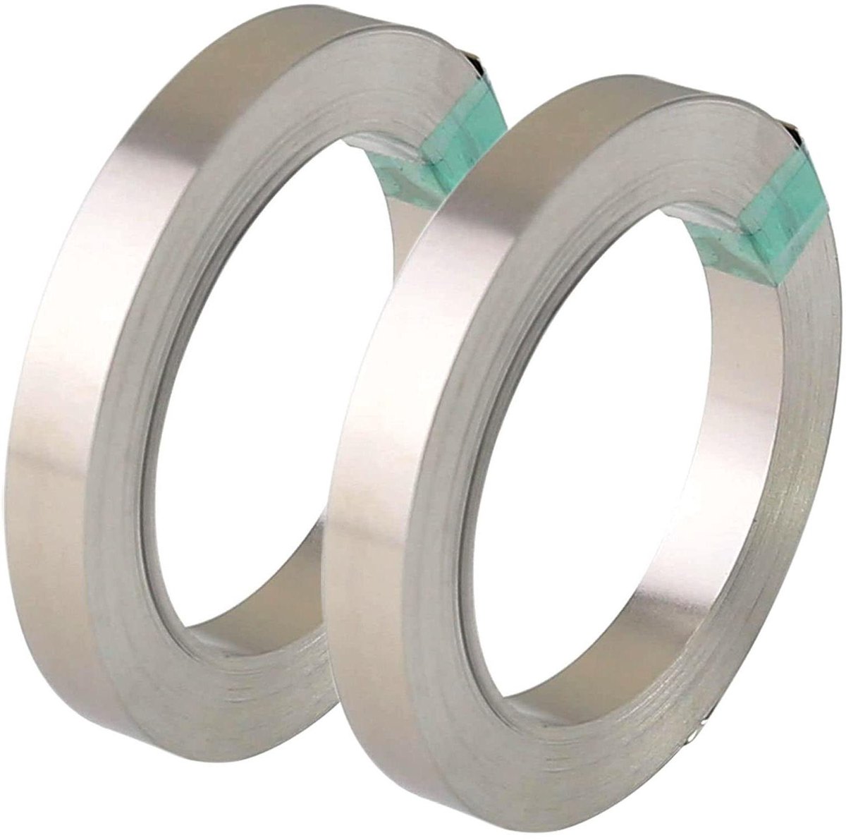 Ronte - Nikkelstrookband voor puntlassen van batterijen (2 stuks, 0,1 × 8 mm 20 m)