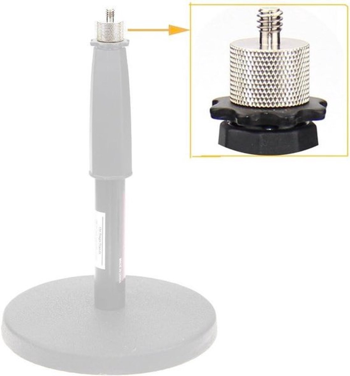 Moeren Converteren 5/8"-27 voor Microfoon Schroeven Adapter met 1/4"-20 - Set van 2 .