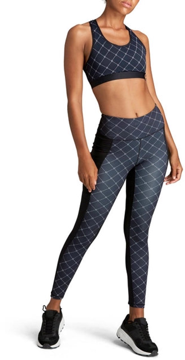 Björn Borg - Dames - Borg High Waist Block Tights - Blauw/Grijs/Multicolour - Maat 34 van Merkloos — afbeelding 5