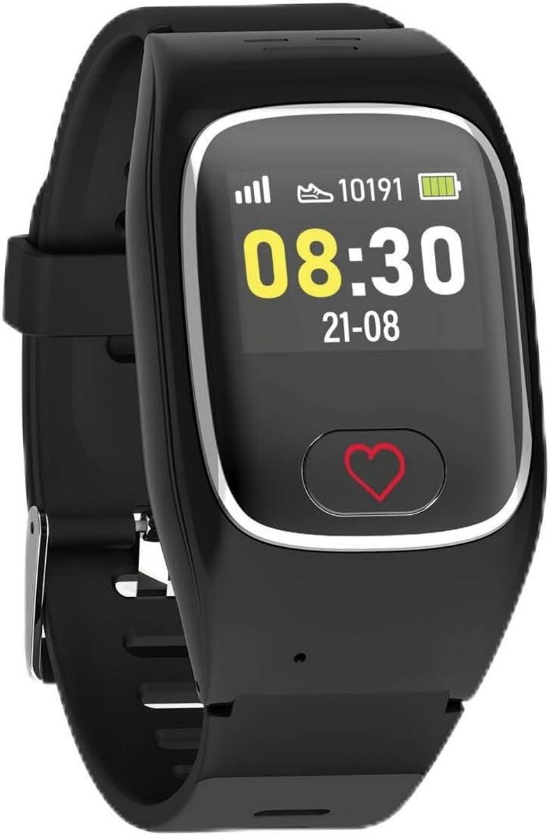 JAMES B6 Smartwatch Voor Senioren - Noodoproep, Valdetectie, Gps, Gezondheidsmonitoring