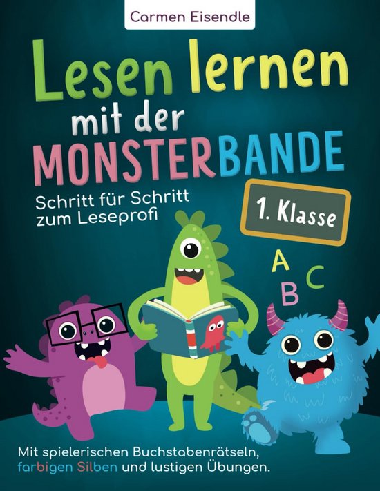 Foto: Oefenboek lezen voor kinderen van 5 tot 8 jaar leuke en afwisselende oefeningen om spelenderwijs te leren lezen