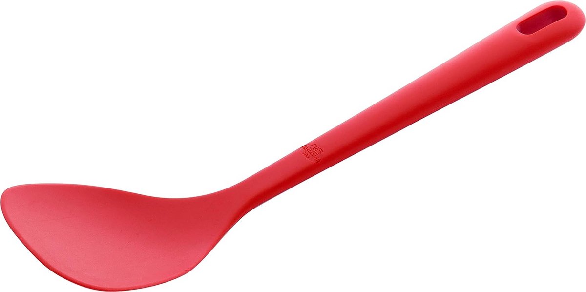 Silicone spatel voor wokken, rood