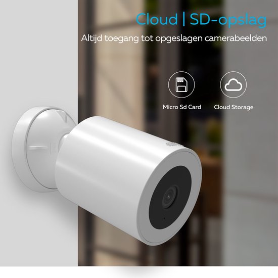 Calex Smart Security Beveiligingscamera - WiFi Spotlight-camera - 2K - met Nachtzicht & Bewegingsdetectie - voor Buiten - 2-pack — afbeelding 4