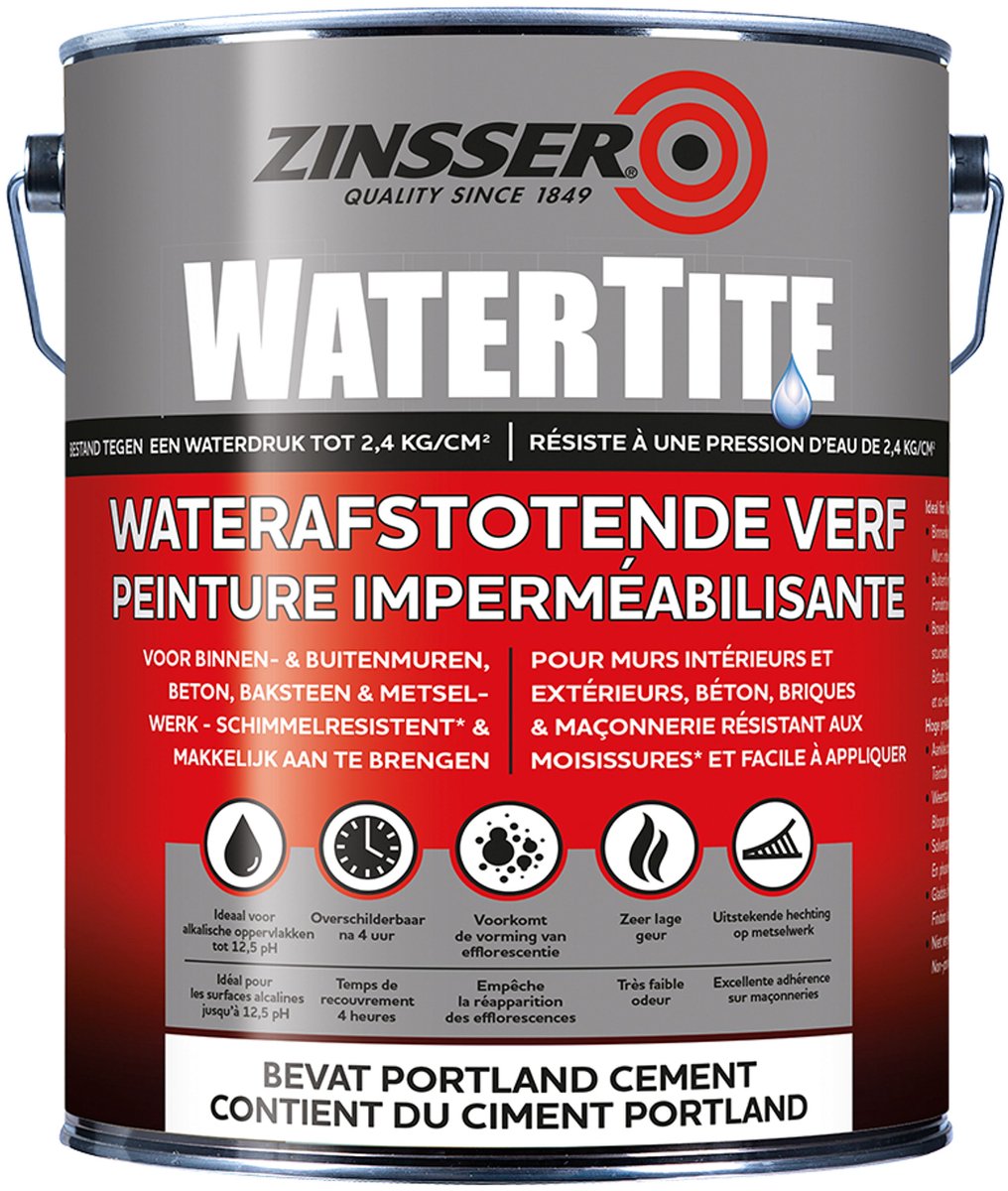 Zinsser Watertite 5 liter - Waterdichte Coating