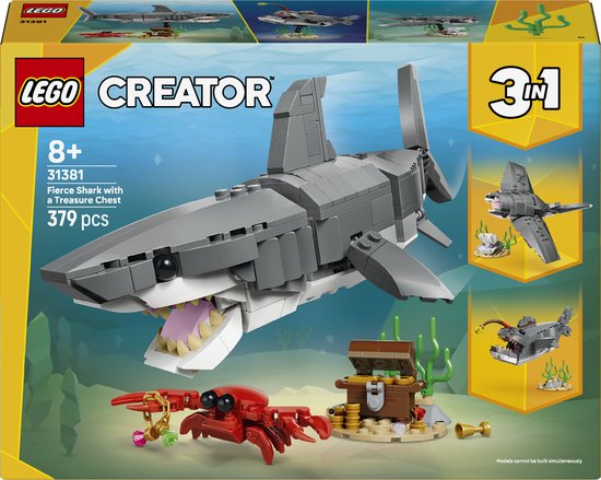 LEGO - Creator 31381 - Woeste Haai Met Schatkist