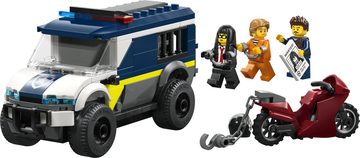 LEGO City - Politie Gevangenentransport Bouwpakket met Rollenspellen Speelgoed voor Kinderen - 60479 – foto 5