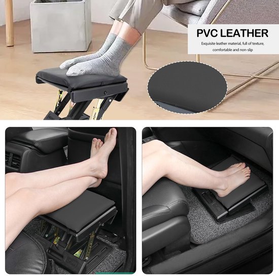 Unyqoos® Ergonomische verstelbare voetensteun met massagefunctie voor comfort overal van Merkloos — afbeelding 3