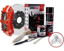 Remklauwverf Set 7 Delig - Hardendaas, Autolak, Reiniger, Voor 4 Remklauwen, Zeer Hittebestendig, Autolakset