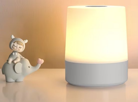 Oplaadbare Touch Bedlamp – Dimbaar Warm 360 LED Nachtlampje – Met Ophangfunctie & Noodverlichting – Voor Slaapkamer & Kinderkamer — afbeelding 4