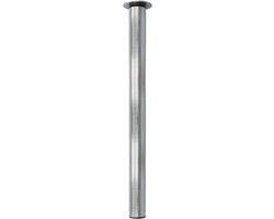 Verstelbare Stalen Standaard voor Bureau en Keuken - Ø60 x 700/1000 mm, Draagkracht 15 kg