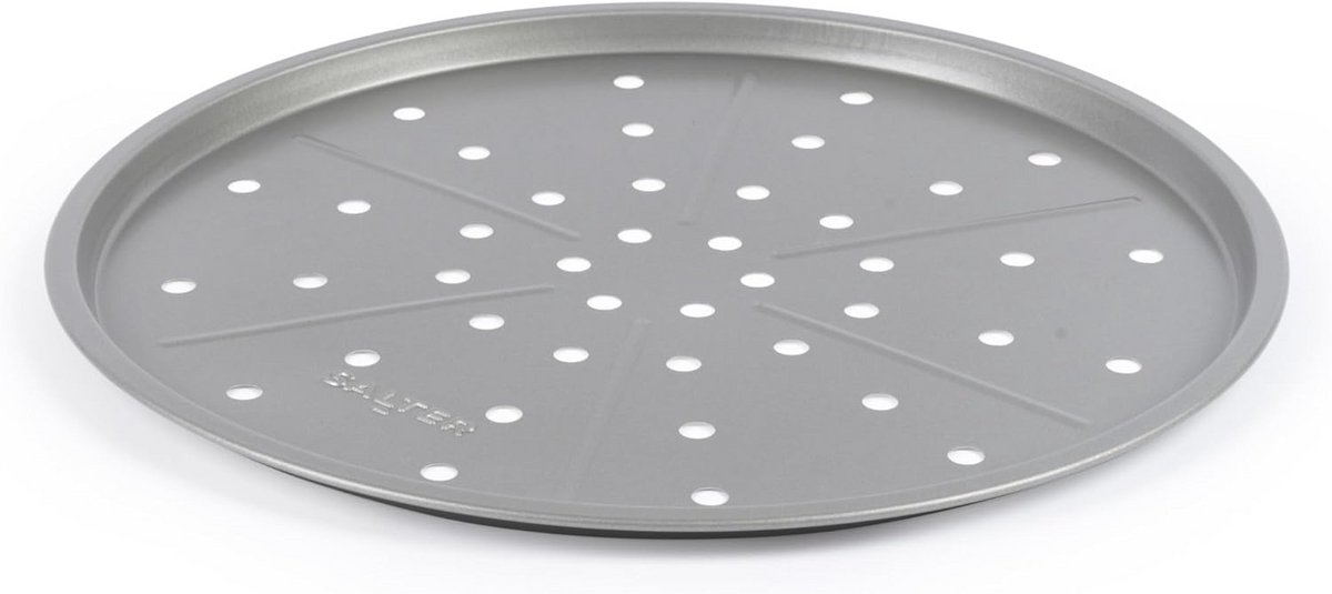 Ronde Pizza Bakplaat – Anti-aanbaklaag, Vaatwasmachinebestendig, Lichtgewicht Gebruik, Duurzaam Koolstofstaal, PFOA-vrij