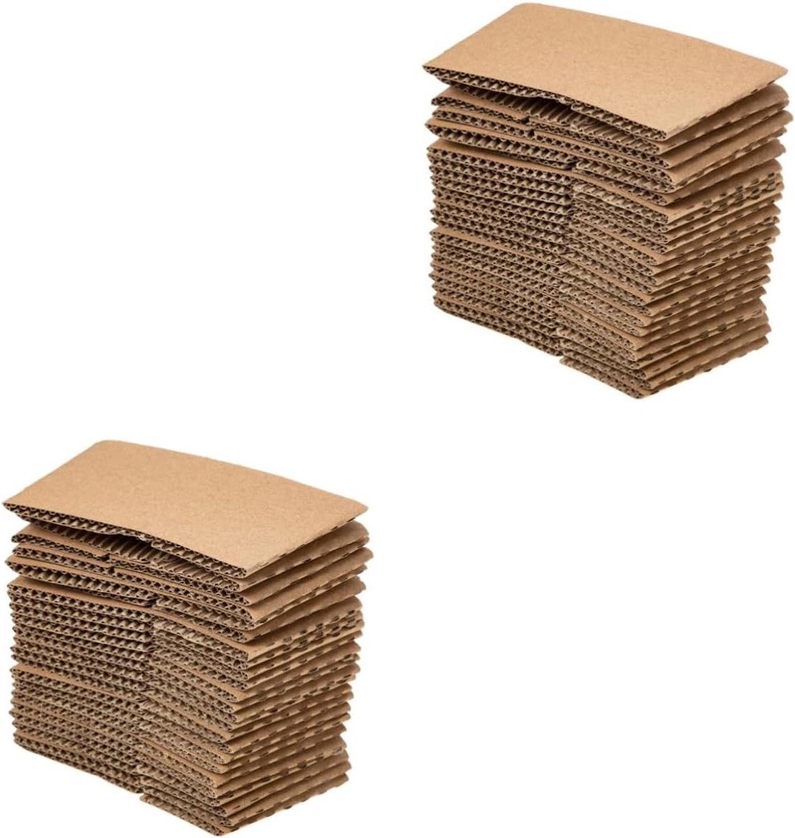 Allecta - Set van 100 wegwerp koffiekopjeshouders voor outdoor gebruik. Ideaal voor papieren koffiebekers van kraftpapier. Handbescherming bij warme dranken.