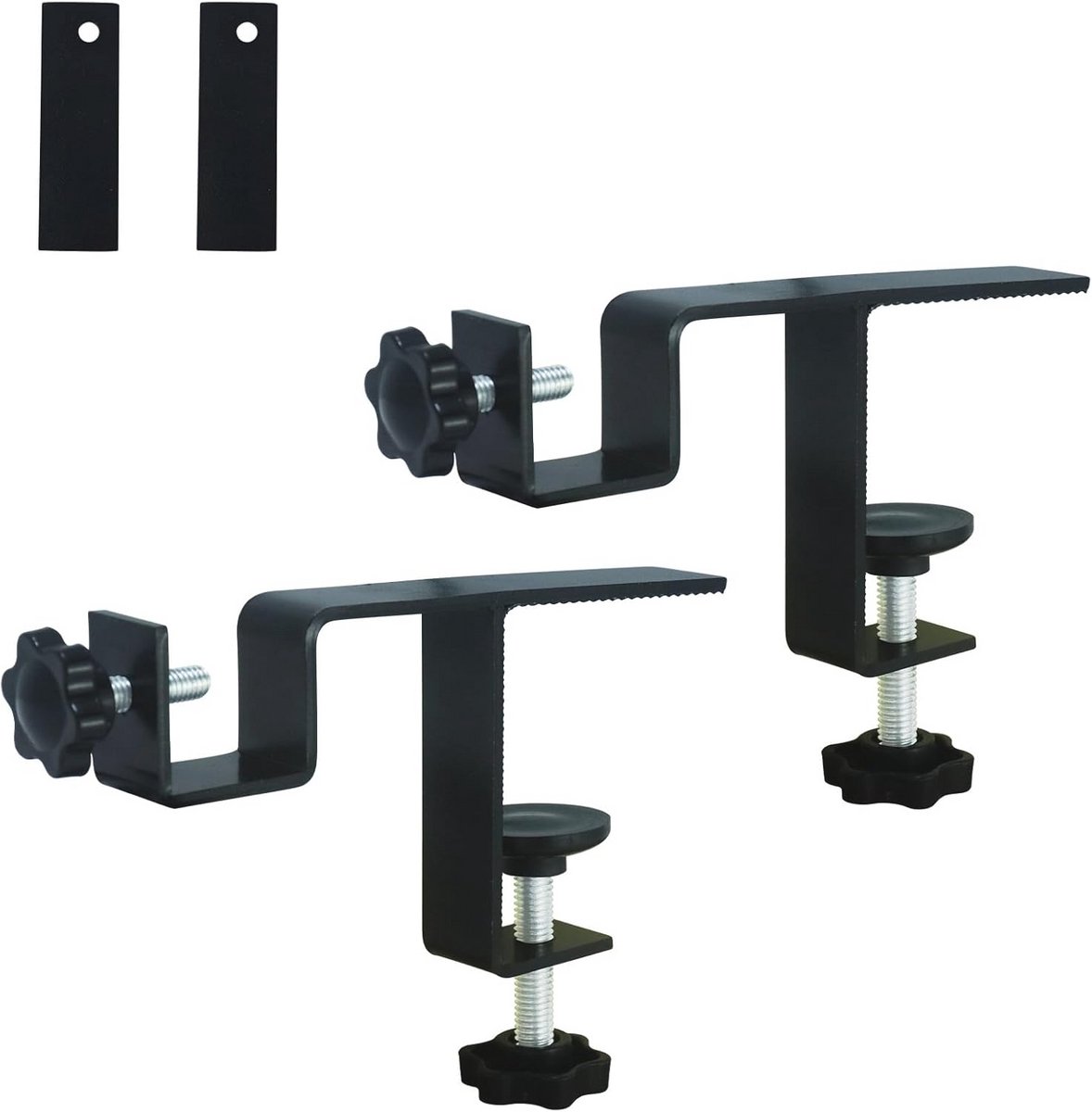 Verstelbare Gordijnroede Steun Set met Magnetische Klem - Eenvoudige Installatie Zonder Gereedschap - 0.8-2.3 Inch Breed