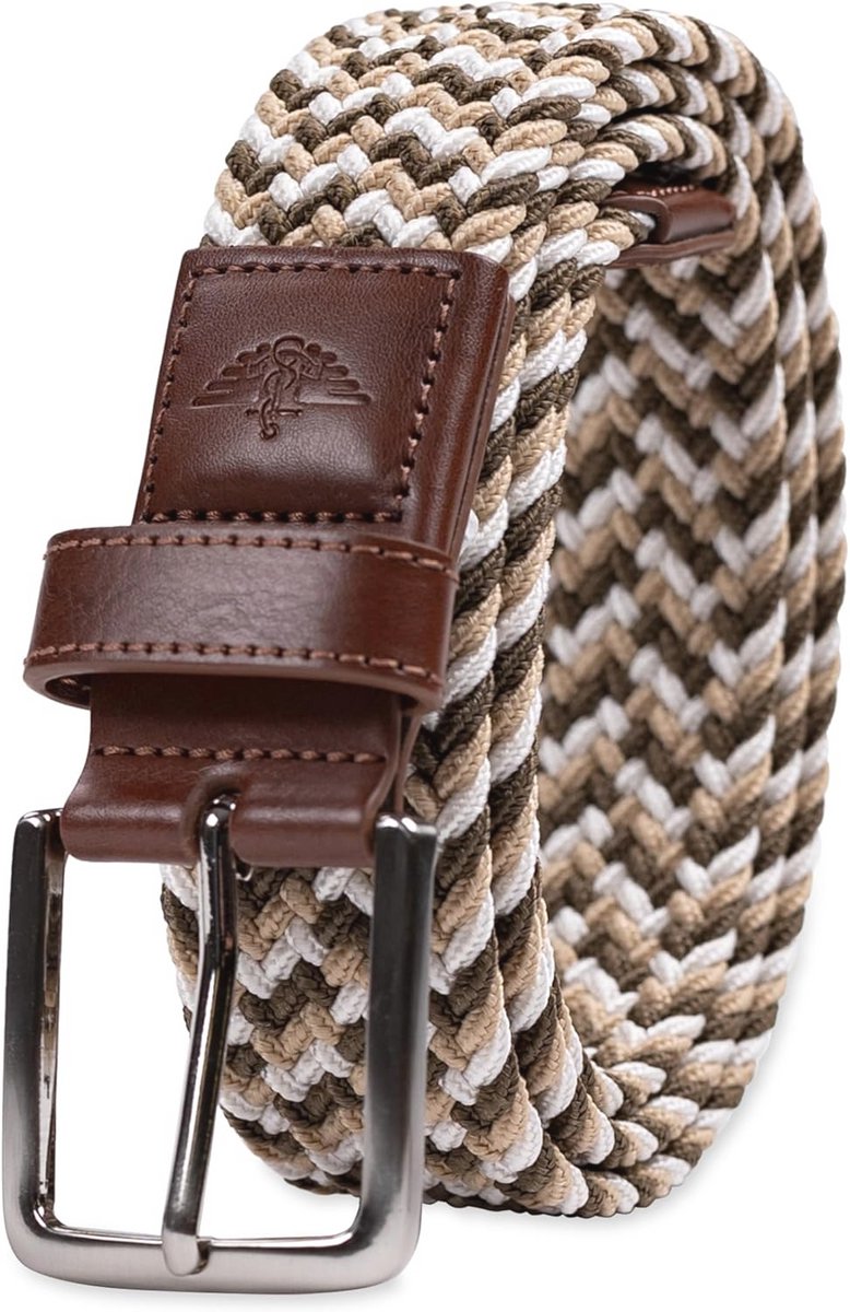 Heren Leren Gevlochten Riem - Comfortabel en Tijdloos Accessoire