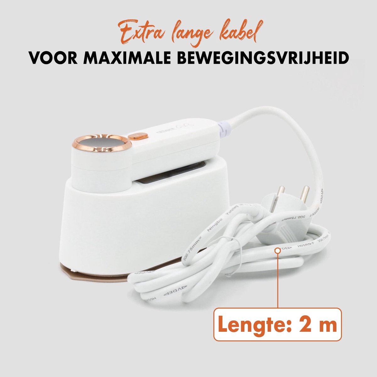 Attent Reis- en Stoomstrijkijzer - Compact - 1050W - 2m Snoer - 100ml Watertank - Snelle Opwarming - mini strijkijzer - klein strijkijzer thumbnail 4